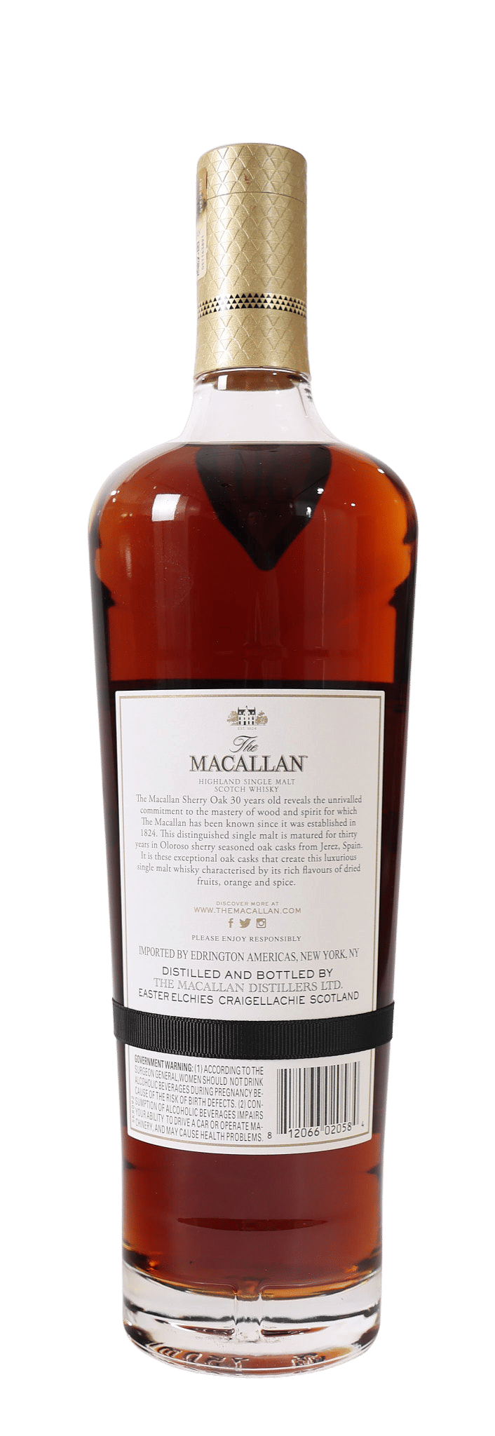 Macallan 30yr Sherry Oak Single Malt Scotch Whisky 750ml | Whiskey